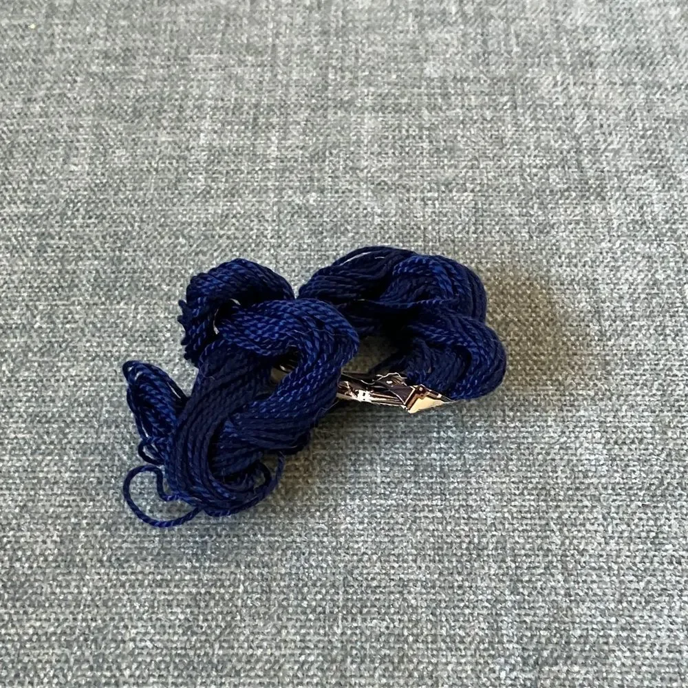 Blue Needlepoint Thread Yarn